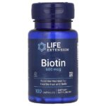 биотин, 600 мкг, 100 капсул — Life Extension
