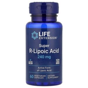 супер R-липоевая кислота, 240 мг, 60 вегетарианских капсул — Life Extension