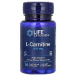 L-карнитин, 500 мг, 30 вегетарианских капсул — Life Extension