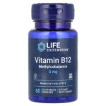 витамин B12, метилкобаламин, 5 мг, 60 вегетарианских пастилок — Life Extension