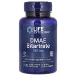 Битартрат ДМАЭ, 150 мг, 200 вегетарианских капсул — Life Extension