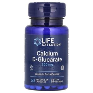 D-глюкарат кальция, 200 мг, 60 вегетарианских капсул — Life Extension