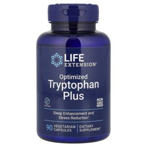 оптимизированный триптофан плюс, 90 вегетарианских капсул — Life Extension