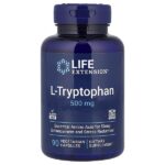 L-триптофан, 500 мг, 90 вегетарианских капсул — Life Extension