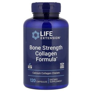Bone Strength, добавка с коллагеном для укрепления костей, 120 капсул — Life Extension