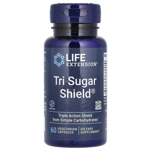 lex18036_v_83.jpg Tri Sugar Shield, 60 вегетарианских капсул — Life Extension