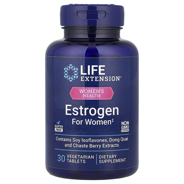 lex18943_v_131.jpg Women's Health, эстроген для женщин, 30 вегетарианских таблеток — Life Extension