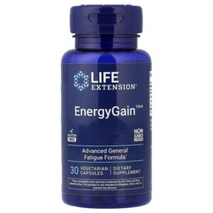 EnergyGain™, 30 вегетарианских капсул (200 мг в 1 капсуле) — Life Extension
