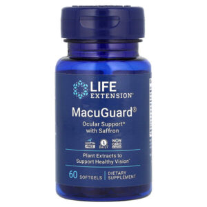 MacuGuard, препарат с шафраном для укрепления зрения, 60 мягких таблеток — Life Extension