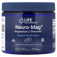 Neuro-Mag®, L-треонат магния, тропический пунш, 93,35 г (3,293 унции) — Life Extension
