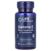Gamma E, смесь токоферолов и токотриенолов, 60 капсул — Life Extension