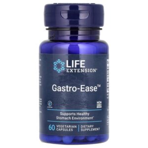 Gastro-Ease, 60 вегетарианских капсул — Life Extension