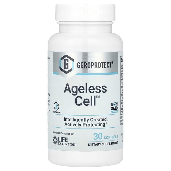 lex21193_v_90.jpg GEROPROTECT Ageless Cell, средство против старения клеточной системы, 30 капсул — Life Extension