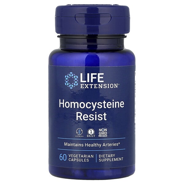 lex21216_v_90.jpg Homocysteine Resist, 60 вегетарианских капсул — Life Extension