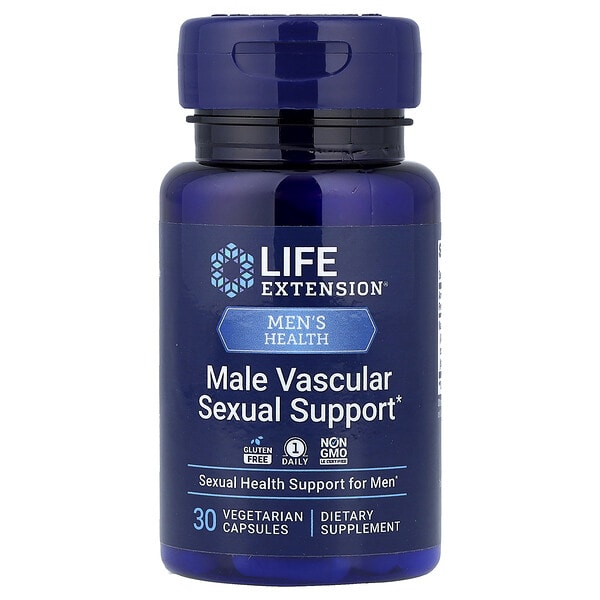 lex22093_v_74.jpg Men's Health, добавка для поддержки мужского здоровья, сексуальное здоровье, 30 вегетарианских капсул — Life Extension