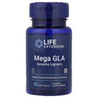 Mega GLA, добавка с ГЛК и кунжутными лигнанами, 30 мягких таблеток — Life Extension