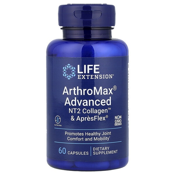 lex22386_v_100.jpg ArthroMax® Advanced, NT2 Collagen™ и ApresFlex®, 60 капсул — Life Extension