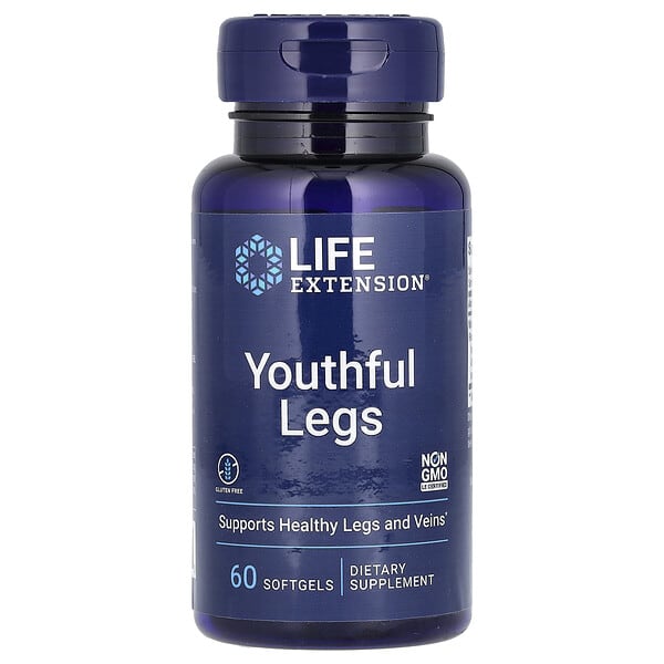 lex22526_v_42.jpg Youthful Legs, добавка для молодости ног, 60 капсул (250 мг в 1 капсуле) — Life Extension