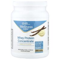 Wellness Code®, концентрат сывороточного протеина, со вкусом ванили, 500 г (1,10 фунта) — Life Extension