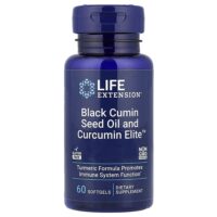 Масло семян черного тмина и Curcumin Elite™, 60 мягких таблеток — Life Extension