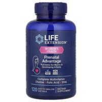 Prenatal Advantage, 120 легко проглатываемых капсул — Life Extension