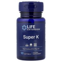 Super K, витамин K, 90 капсул — Life Extension