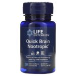 Quick Brain, ноотропный препарат, 30 вегетарианских капсул — Life Extension