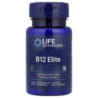 B12 Elite, 60 вегетарианских пастилок (1000 мкг в 1 пастилке) — Life Extension