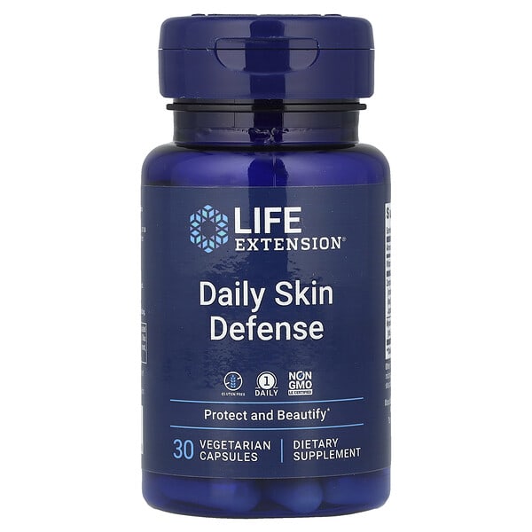 lex24233_v_24.jpg Daily Skin Defense, 30 вегетарианских капсул — Life Extension