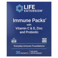 Иммунные пакеты с витаминами C и D, цинком и пробиотиком, 30 пакетиков — Life Extension
