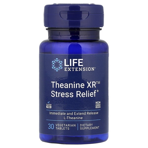 lex24293_v_41.jpg Theanine XR™, средство для снятия стресса, 30 вегетарианских таблеток — Life Extension