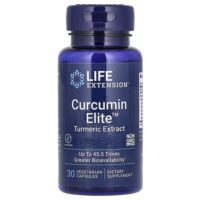 Curcumin Elite, экстракт куркумы, 30 вегетарианских капсул — Life Extension