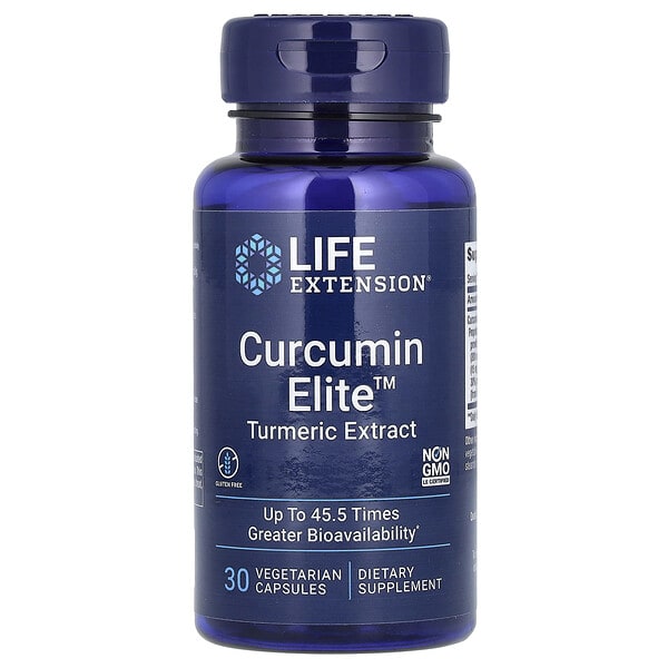 lex24673_v_56.jpg Curcumin Elite, экстракт куркумы, 30 вегетарианских капсул — Life Extension