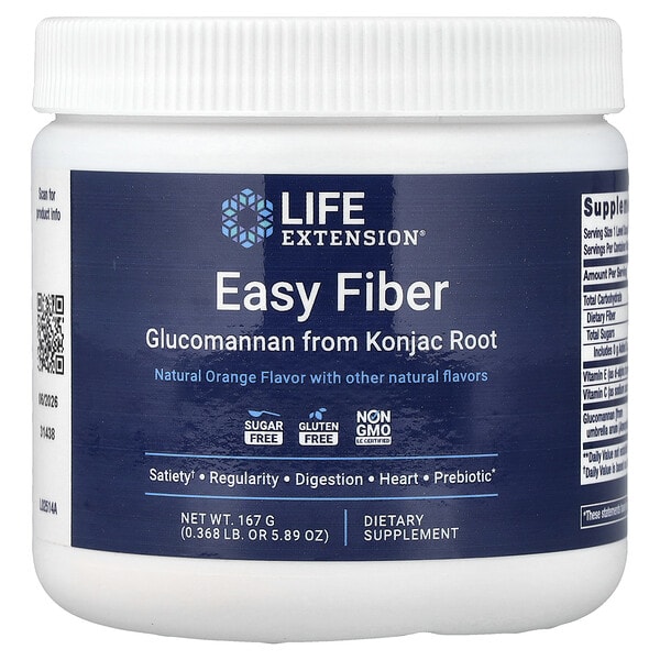 lex25149_v_24.jpg Easy Fiber, натуральный апельсин, 167 г (5,89 унции) — Life Extension