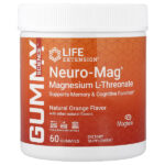 Neuro-Mag®, L-треонат магния, с натуральным апельсиновым вкусом, 60 жевательных таблеток (36 мг в 1 таблетке) — Life Extension