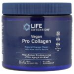 Vegan Pro Collagen, натуральный апельсин, 189 г (6,667 унции) — Life Extension