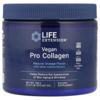 Vegan Pro Collagen, натуральный апельсин, 189 г (6,667 унции) — Life Extension