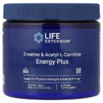 креатин и ацетил-L-карнитин, Energy Plus, 233 г (0,51 фунта) — Life Extension