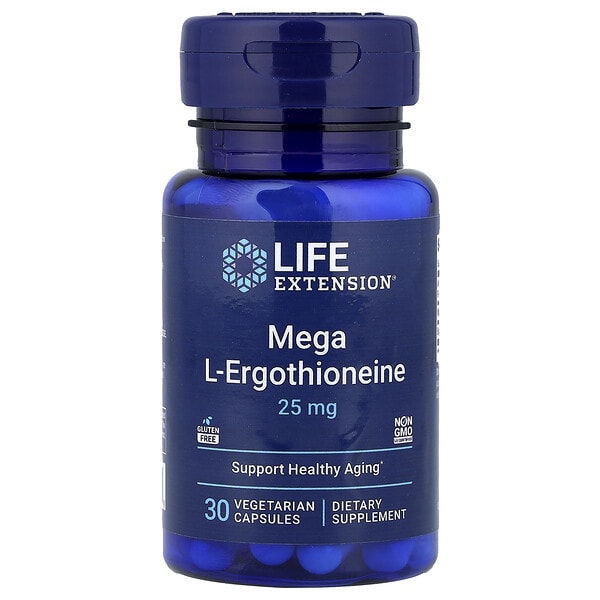 lex25403_v_8.jpg Mega L-эрготионеин, 30 вегетарианских капсул — Life Extension