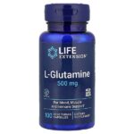 L-глютамин, 500 мг, 100 вегетарианских капсул — Life Extension