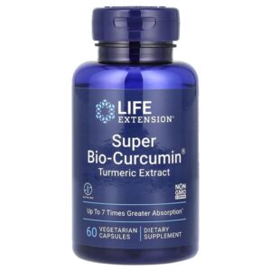 Super Bio-Curcumin, экстракт куркумы, 60 вегетарианских капсул — Life Extension