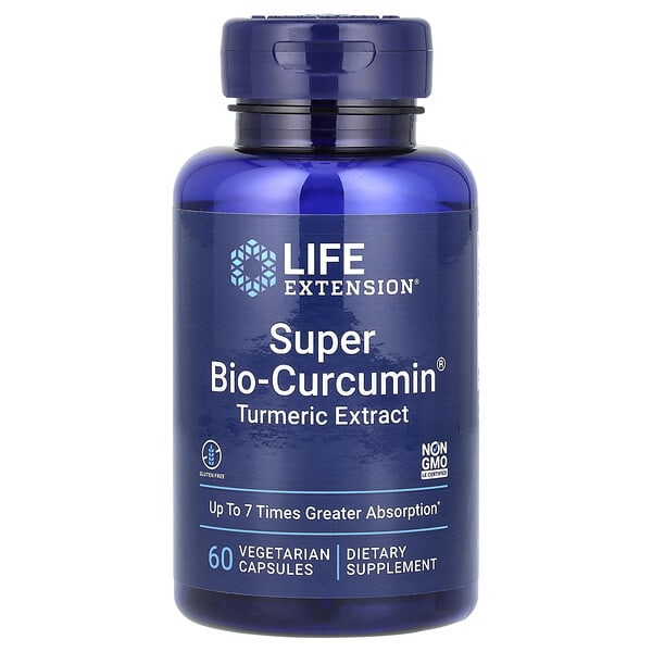 lex40706_v_67.jpg Super Bio-Curcumin, экстракт куркумы, 60 вегетарианских капсул — Life Extension