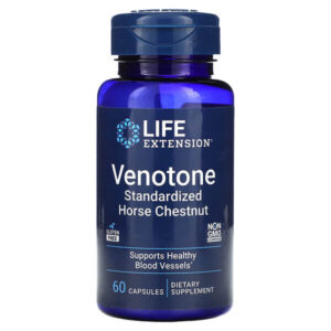 Venotone, стандартизированный конский каштан, 60 капсул (250 мг в 1 капсуле) — Life Extension