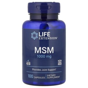 МСМ, 100 капсул (1000 мг в каждой капсуле) — Life Extension