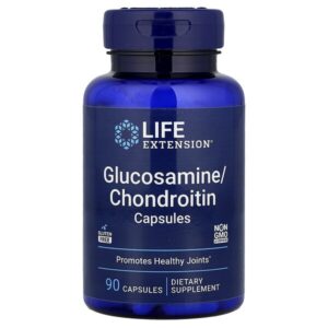 капсулы с глюкозамином и хондроитином, 90 капсул — Life Extension
