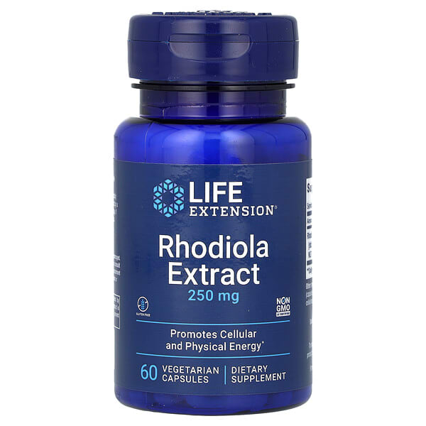 lex88906_v_73.jpg экстракт родиолы, 250 мг, 60 вегетарианских капсул — Life Extension