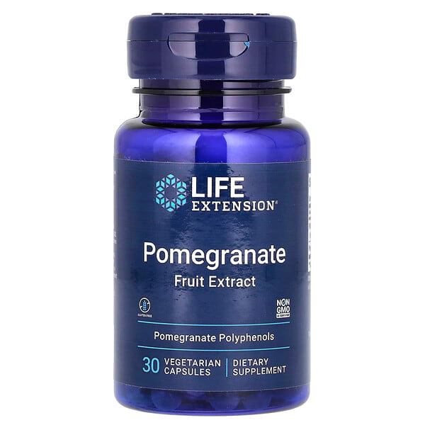 lex95603_v_83.jpg Экстракт плодов граната, 30 вегетарианских капсул — Life Extension