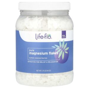 Хлопья чистого магния, суперконцентрированные, 2,75 фунта (44 унции) — Life-flo