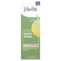 капли биотина, натуральная ваниль, 59 мл (2 жидк. унции) — Life-flo