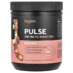 Pulse, предтренировочный напиток без стимуляторов, кислые конфеты, 448 г (0,99 фунта) — Legion Athletics